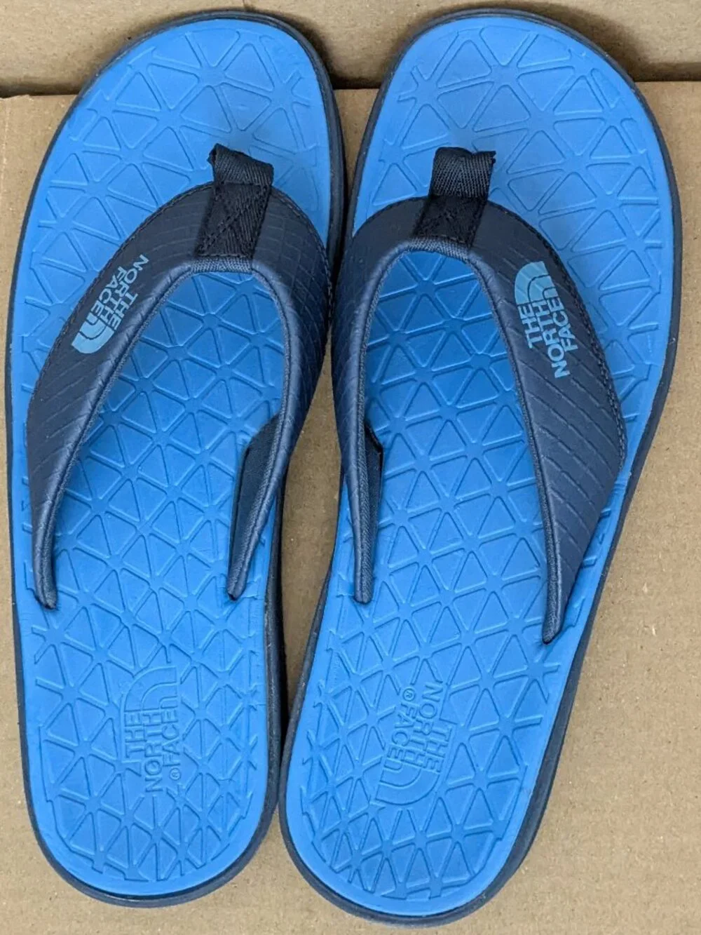 The North Face Base Camp Lite Flip-Flops Men's Size 10 Blue .